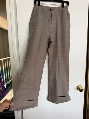 NWT CIDER Wide Leg Brown Trousers